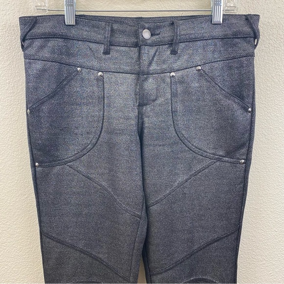 Free People Metallic Stretchy Pants - Picture 4 of 6